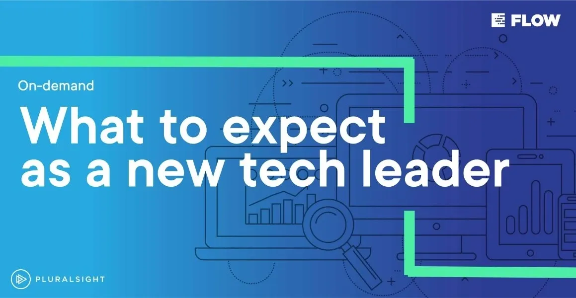A blue background with the words " what to expect from new tech leaders ".